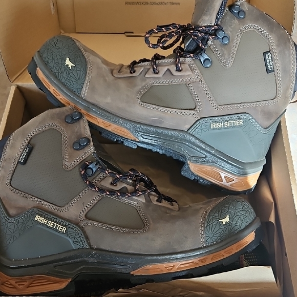 Irish Setter Brown Boots with Rugged Sole and Ankle Support